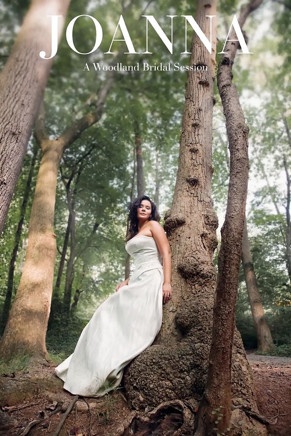 Joanna in her wedding gown in the woods, a bridal session by Daniel Ramos Studio